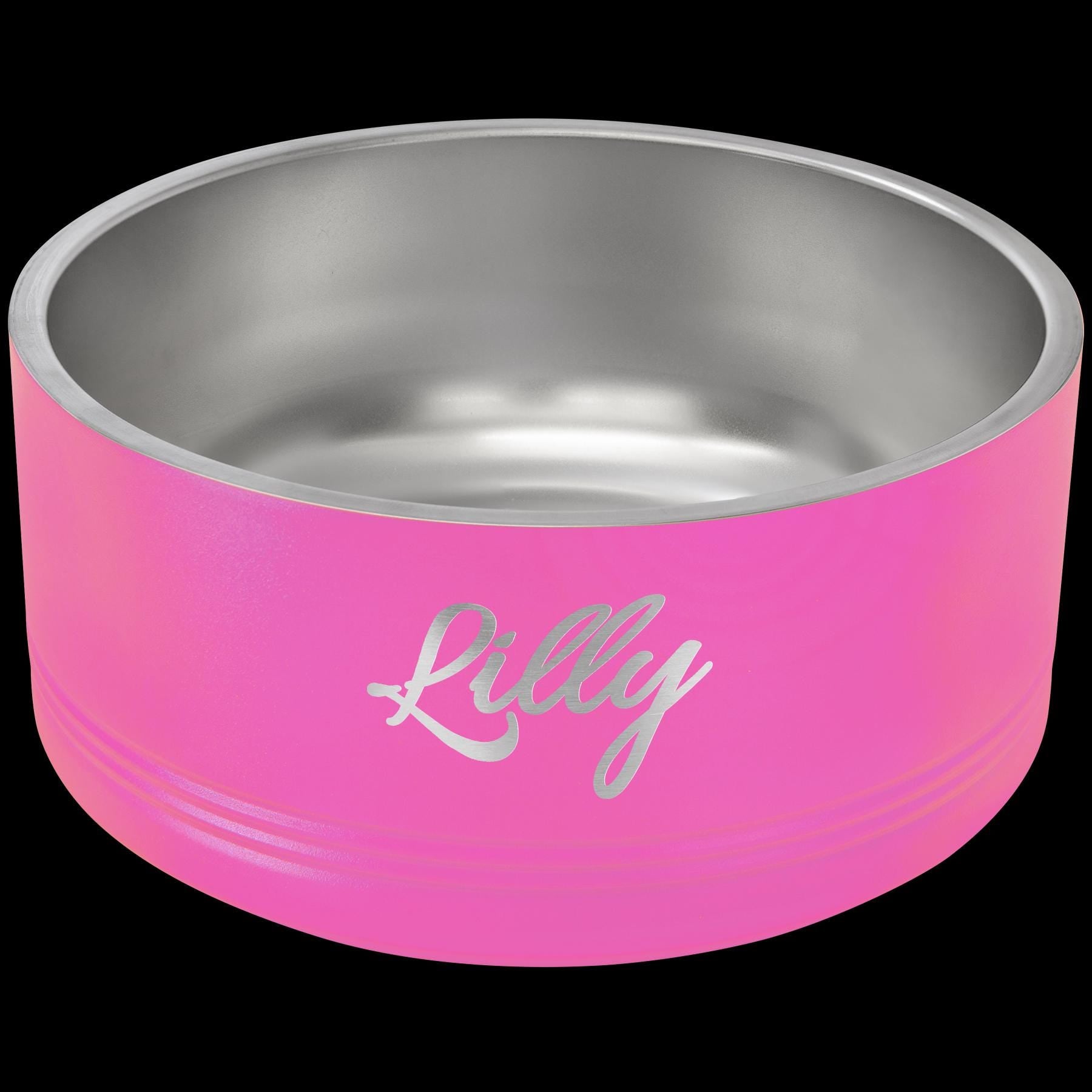 PetEssentials Stainless Steel Engraved Dog Bowl – Double-Walled Design for All Breeds - Nancy’s Custom Creations