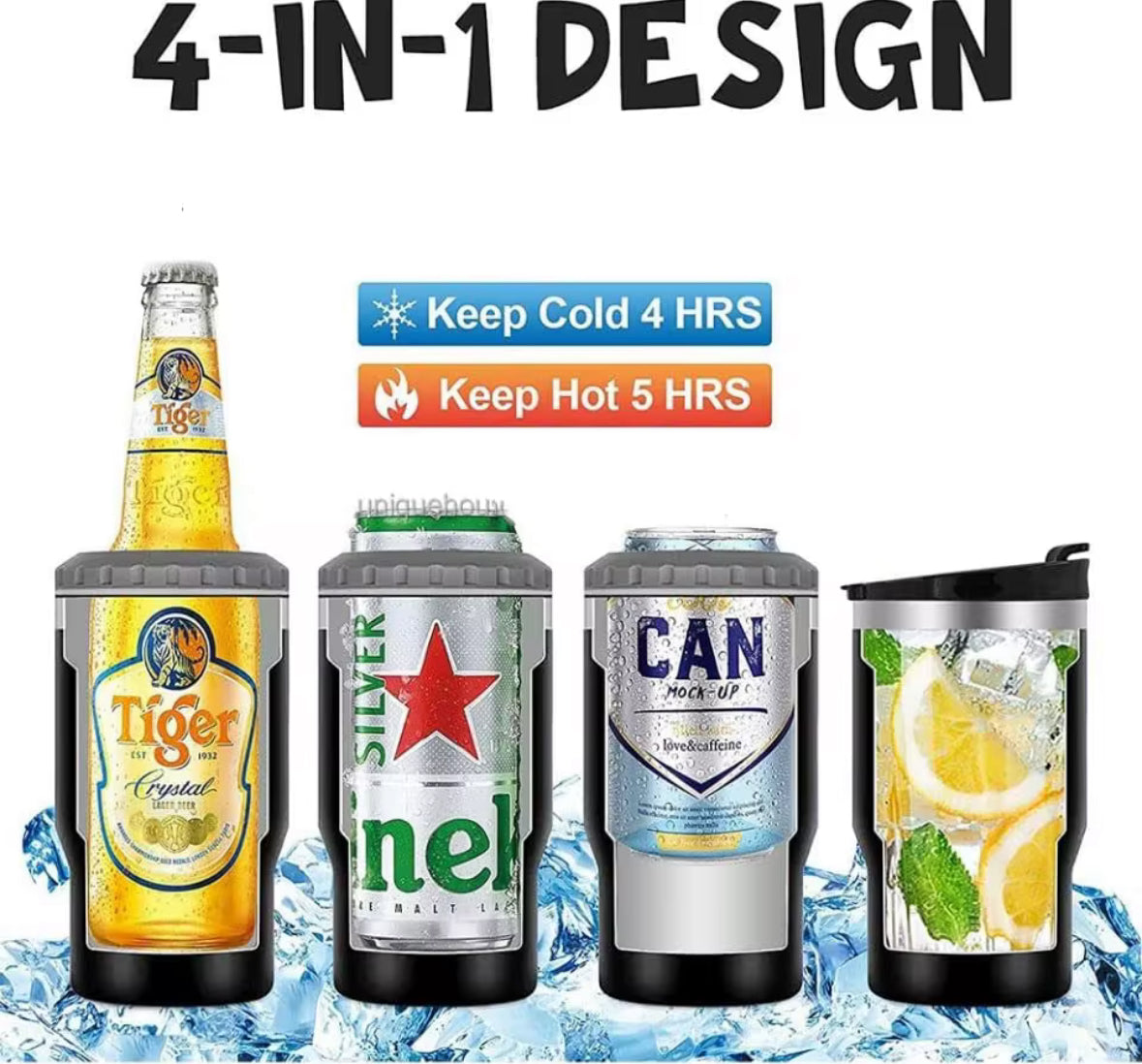 Koozie personalized, Insulated, 4in 1 - Nancy’s Custom Creations