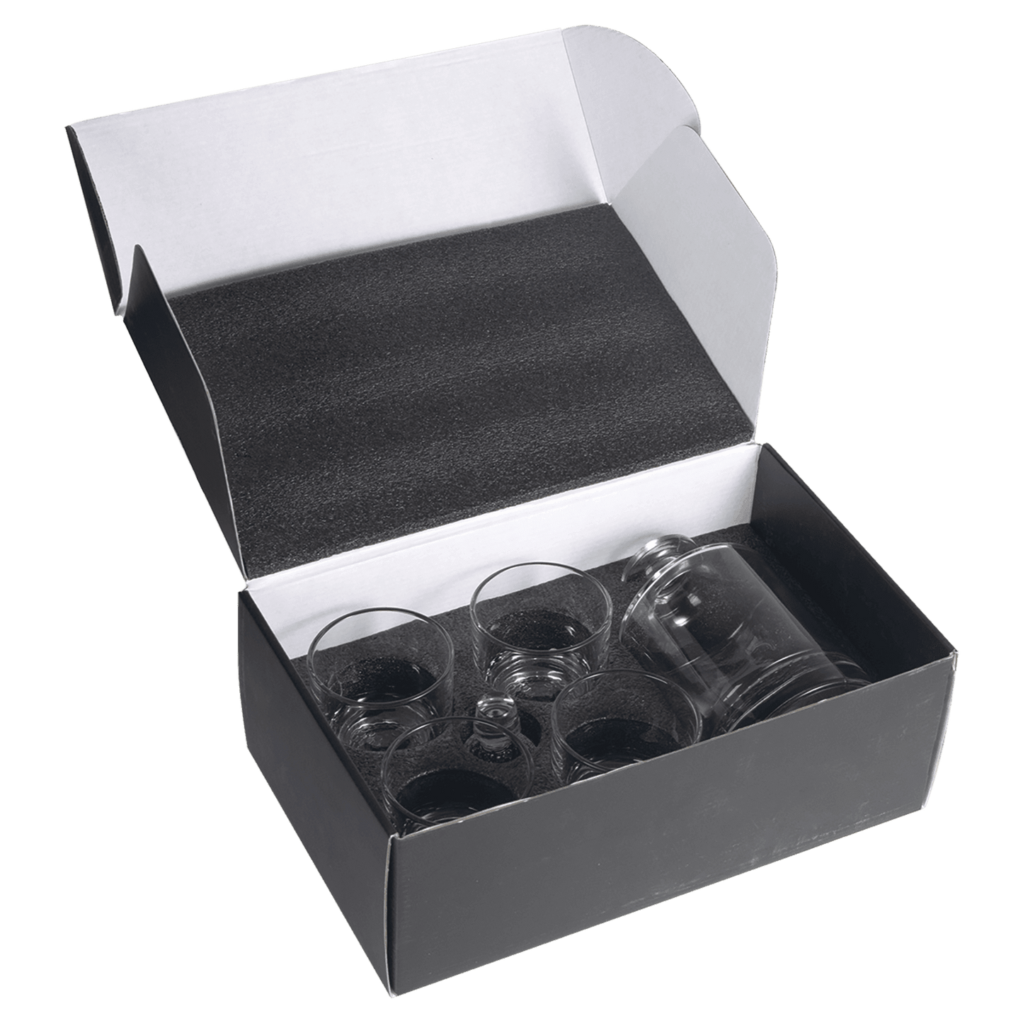 Custom Engraved Golf Themed Decanter and Whiskey Rocks Glasses