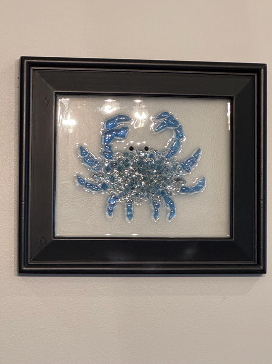 Blue glass crab - Nancy’s Custom Creations