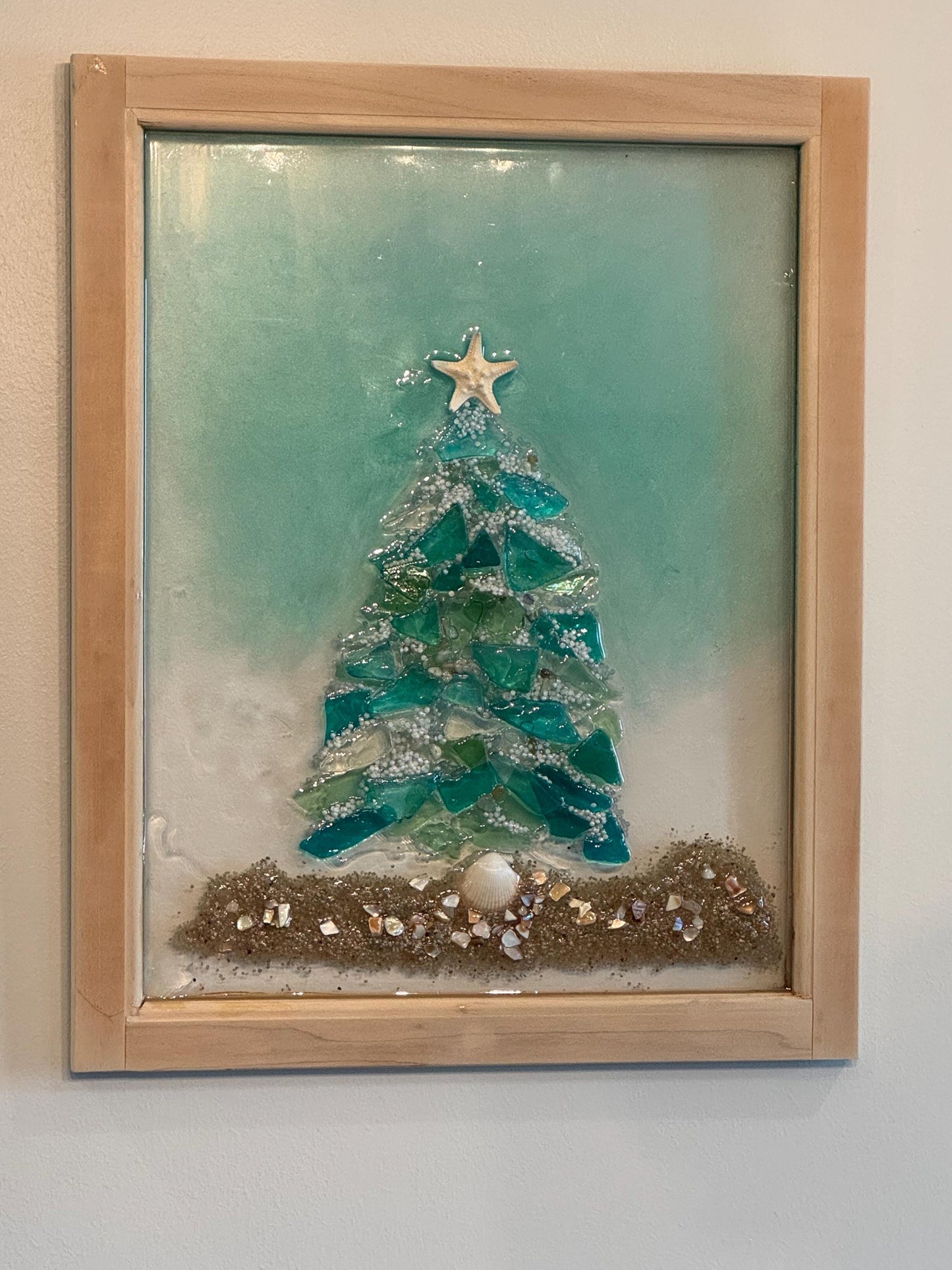 Seaglass Christmas tree - Nancy’s Custom Creations