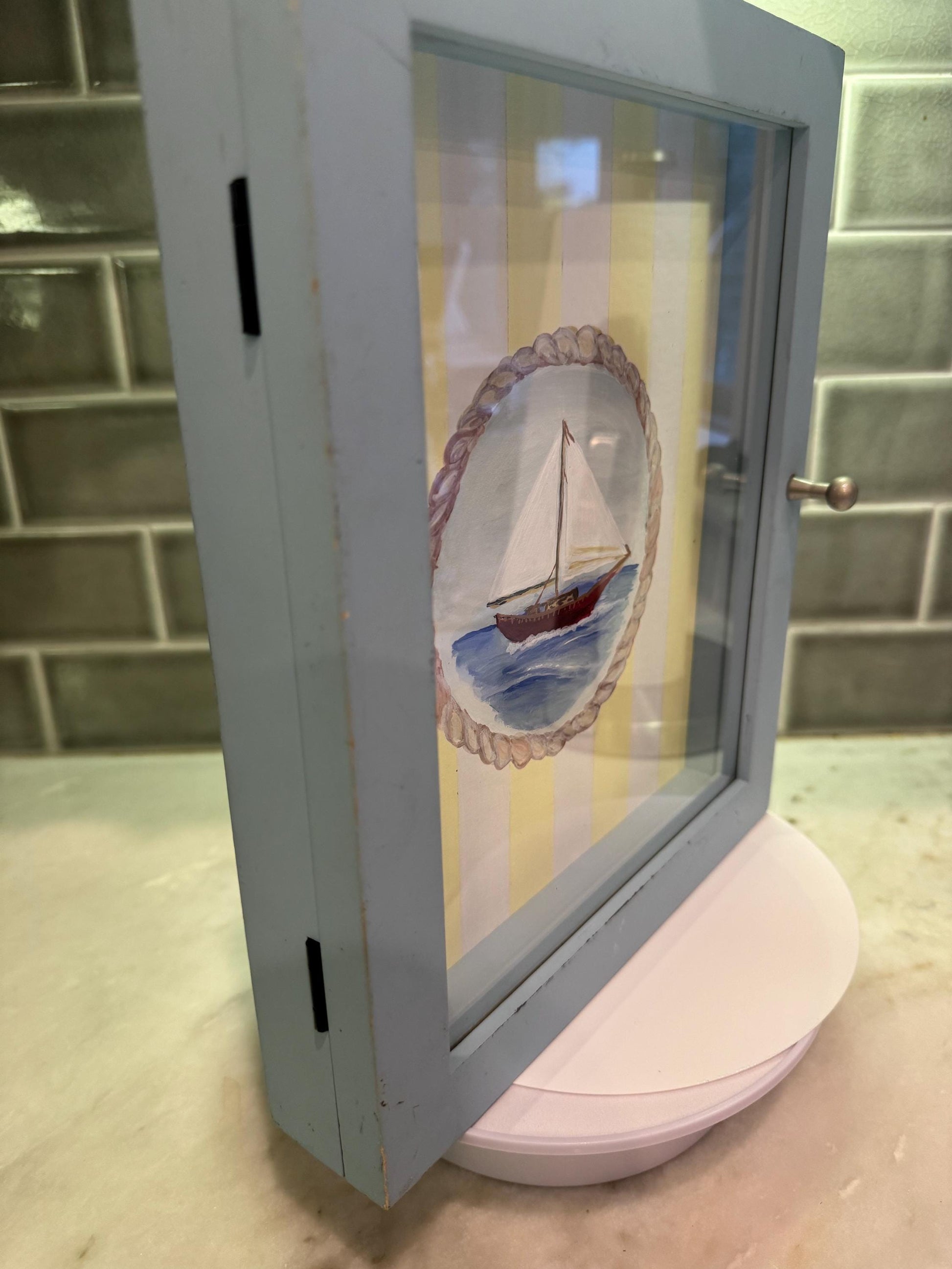 Boy blue with a boat - Nancy’s Custom Creations