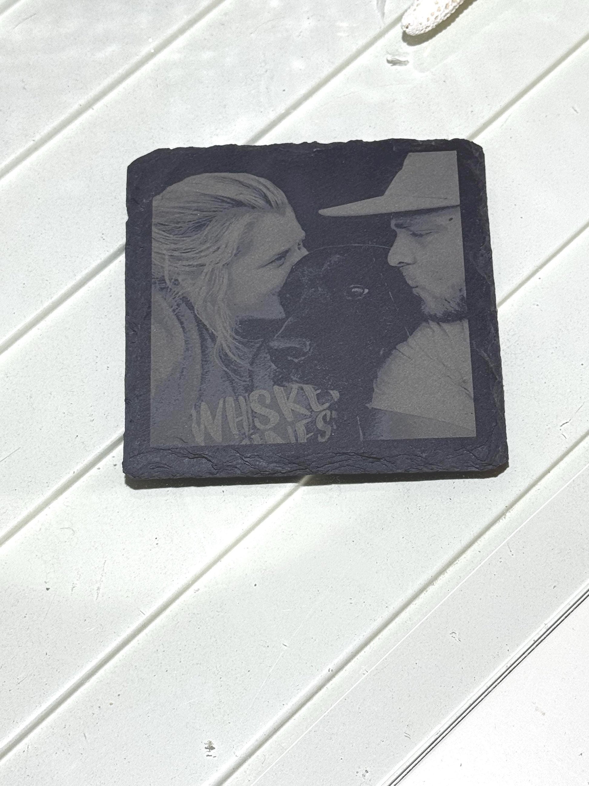 Custom photo engraved 4x4 slate tiles. - Nancy’s Custom Creations