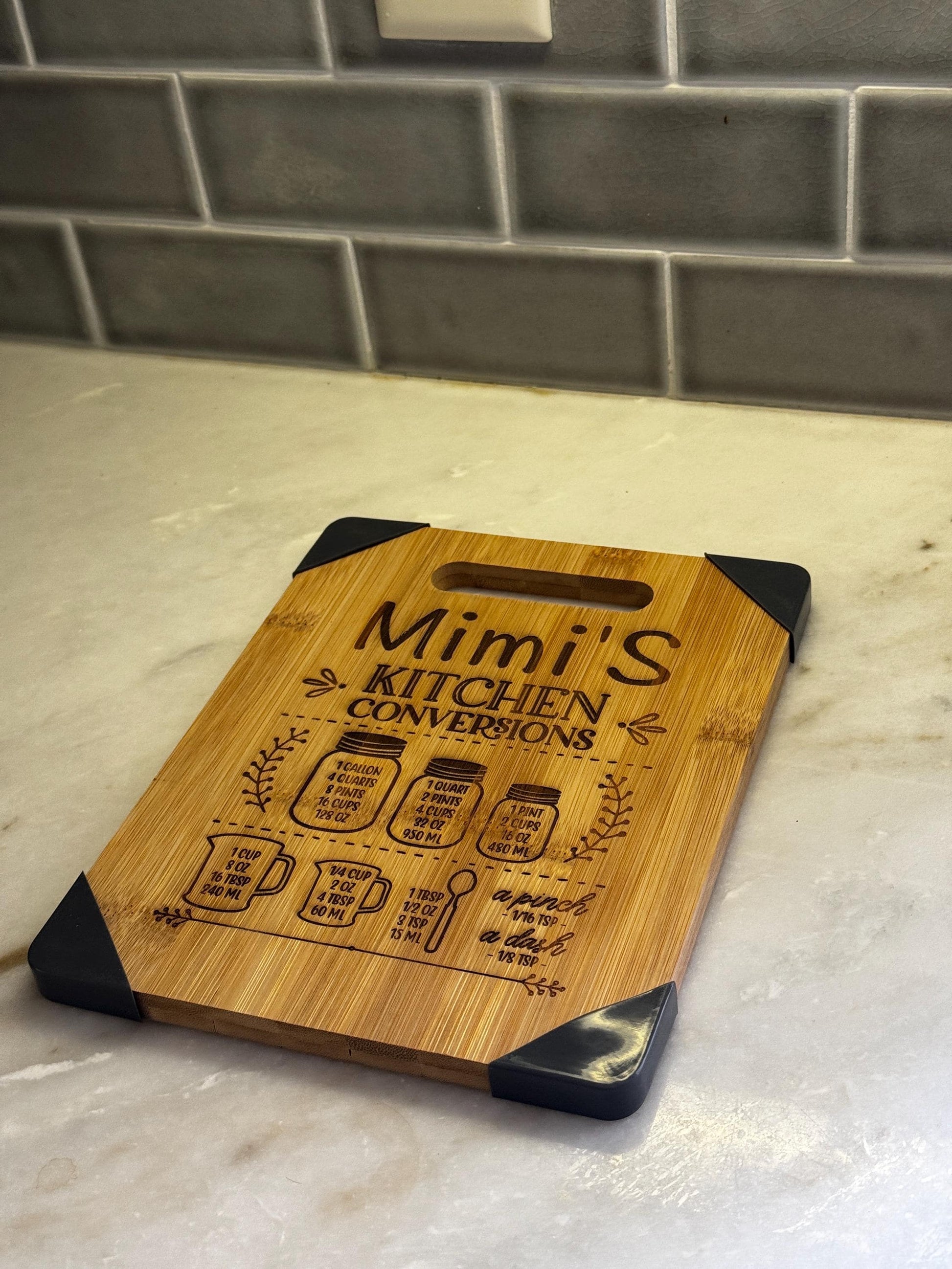 Customized Bamboo Cutting Board 8x10 - Nancy’s Custom Creations