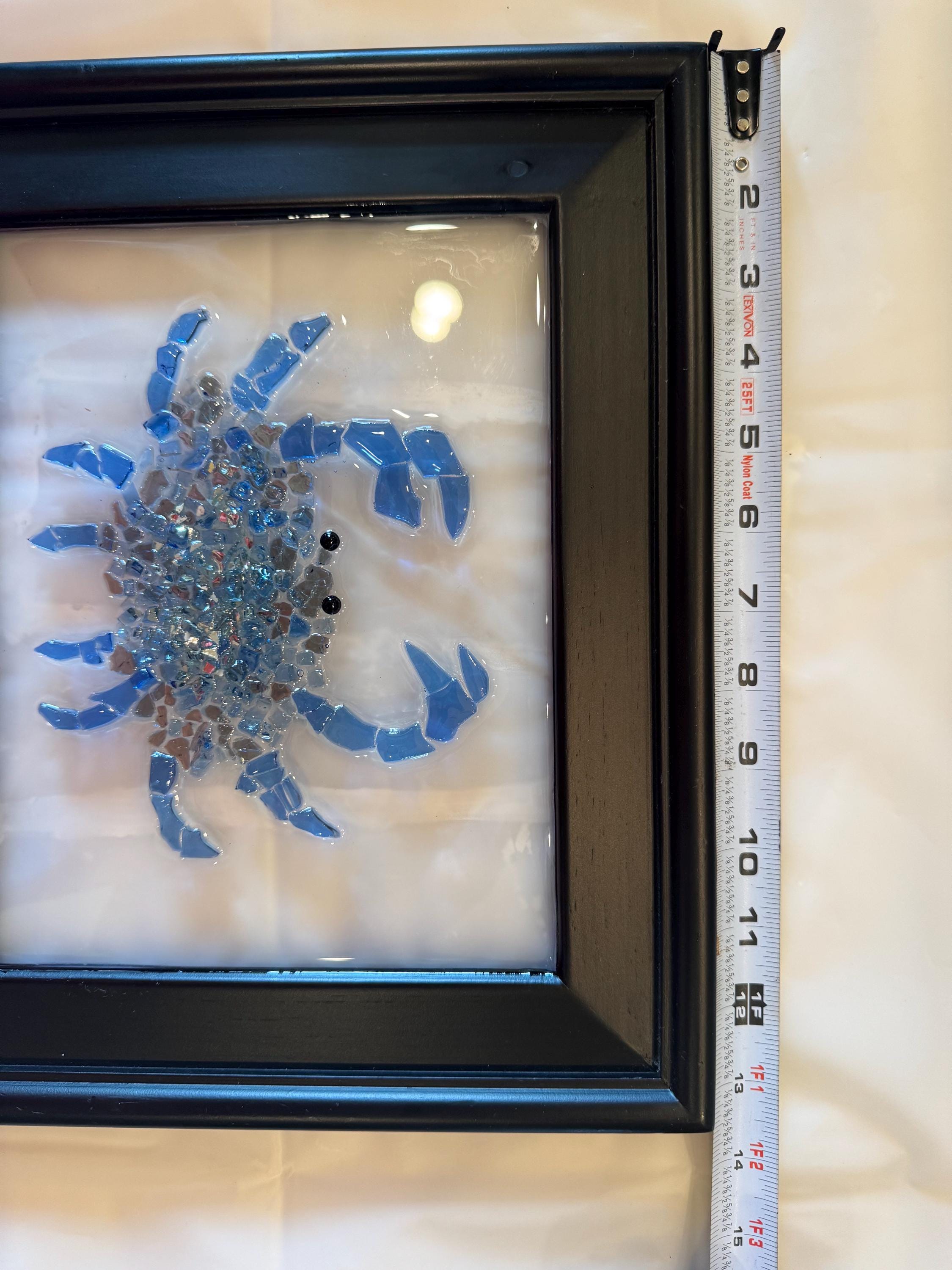Blue glass crab - Nancy’s Custom Creations