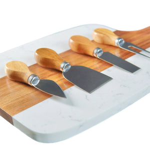 Marble Serving Board Set