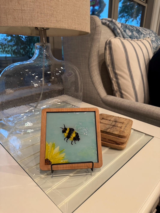 Framed Bumblebee.   Free shipping - Nancy’s Custom Creations