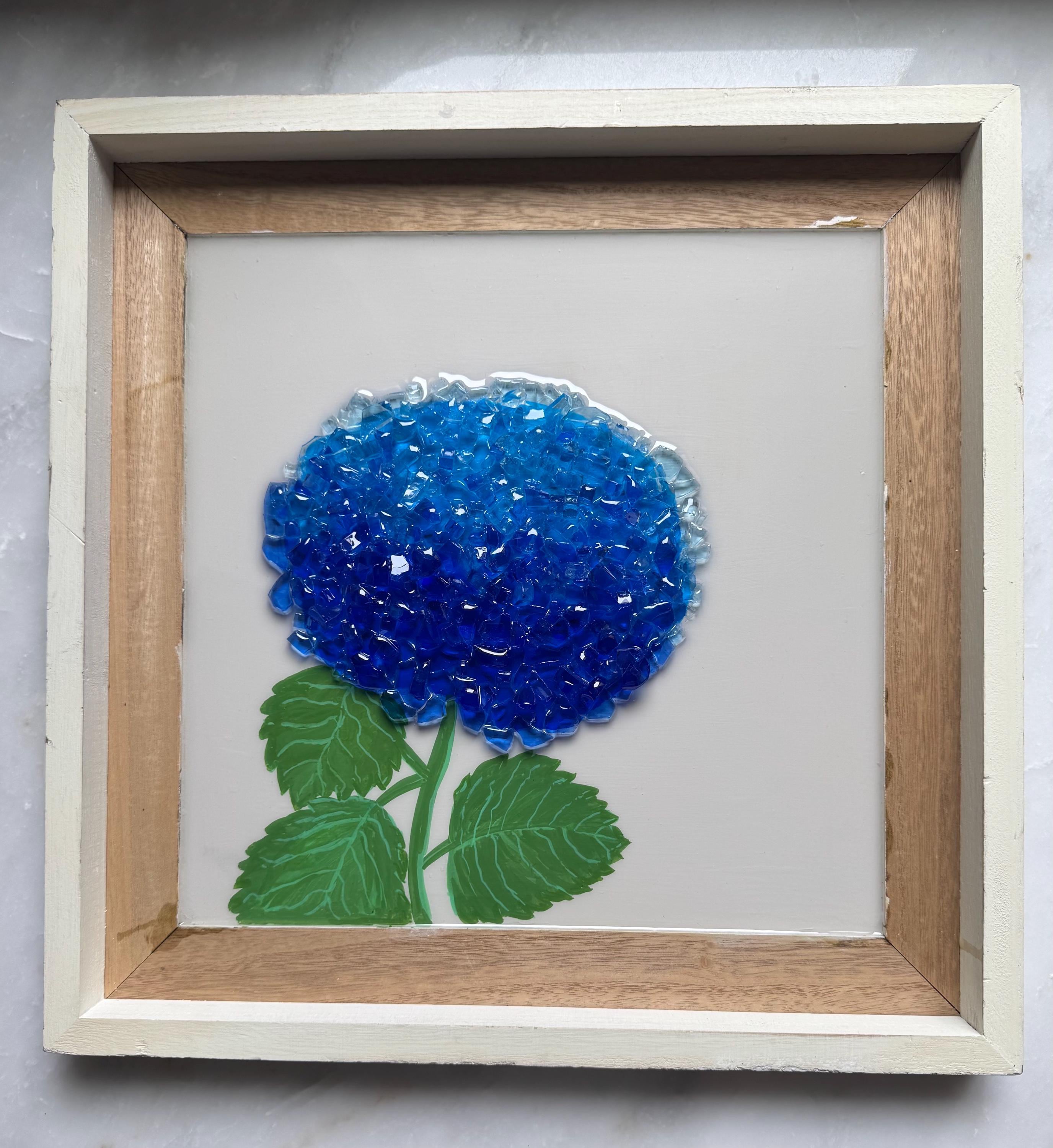 Blue Glass hydrangea - Nancy’s Custom Creations