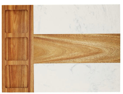 Marble Charcuterie Board - 11 Piece Set