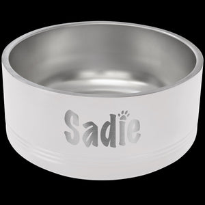 PetEssentials Stainless Steel Engraved Dog Bowl – Double-Walled Design for All Breeds - Nancy’s Custom Creations