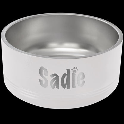 PetEssentials Stainless Steel Engraved Dog Bowl – Double-Walled Design for All Breeds - Nancy’s Custom Creations