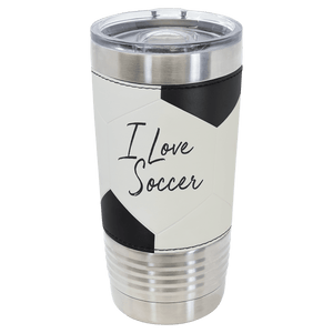 Polar Camel 20 oz. Soccer Tumbler with Slider Lid