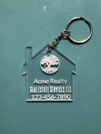 Your Brand Realtor Keychain – Custom Engraved House Design - Nancy’s Custom Creations