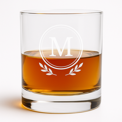 Custom Engraved Decanter and Whiskey Rocks Glasses