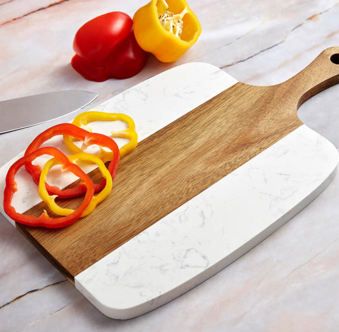 Marble Serving Board Set