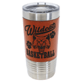 Polar Camel 20 oz. Basketball Tumbler with Slider Lid