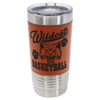 Polar Camel 20 oz. Basketball Tumbler with Slider Lid