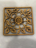 Gorgeous carved wooden drink coasters - Nancy’s Custom Creations