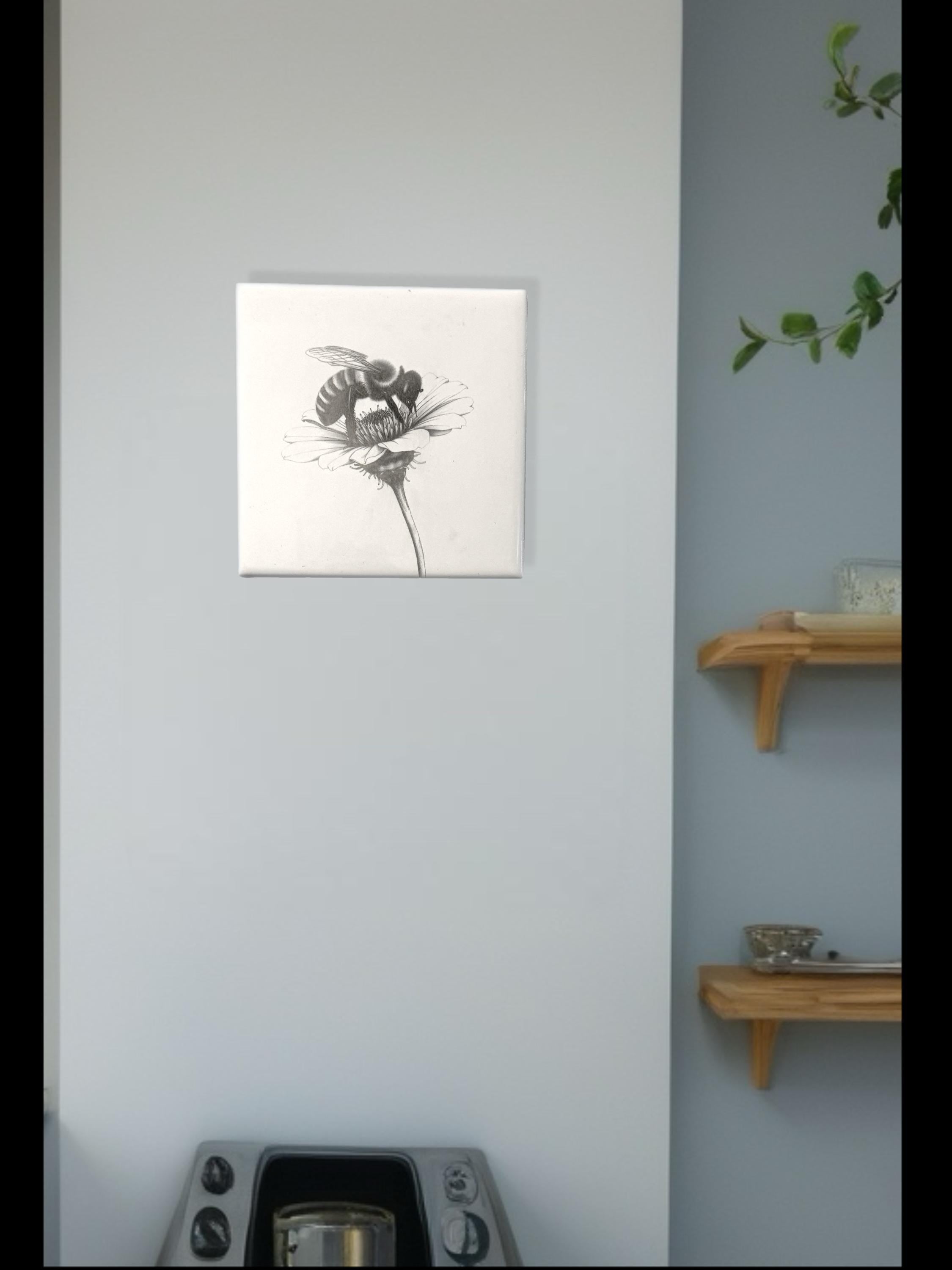 KitchenArt Tile Trivet – Stylish Laser Engraved Bumblebee Design - Nancy’s Custom Creations