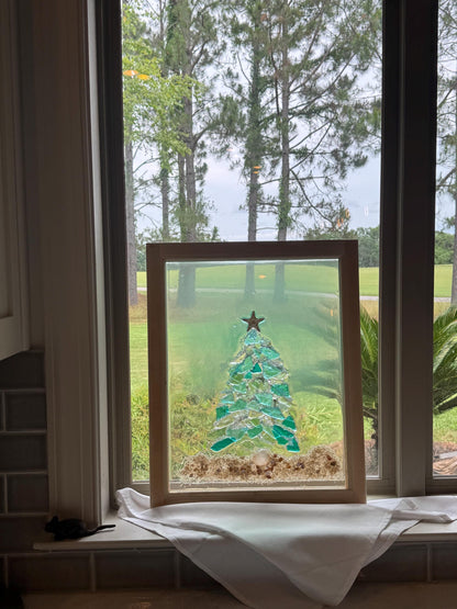 Seaglass Christmas tree - Nancy’s Custom Creations