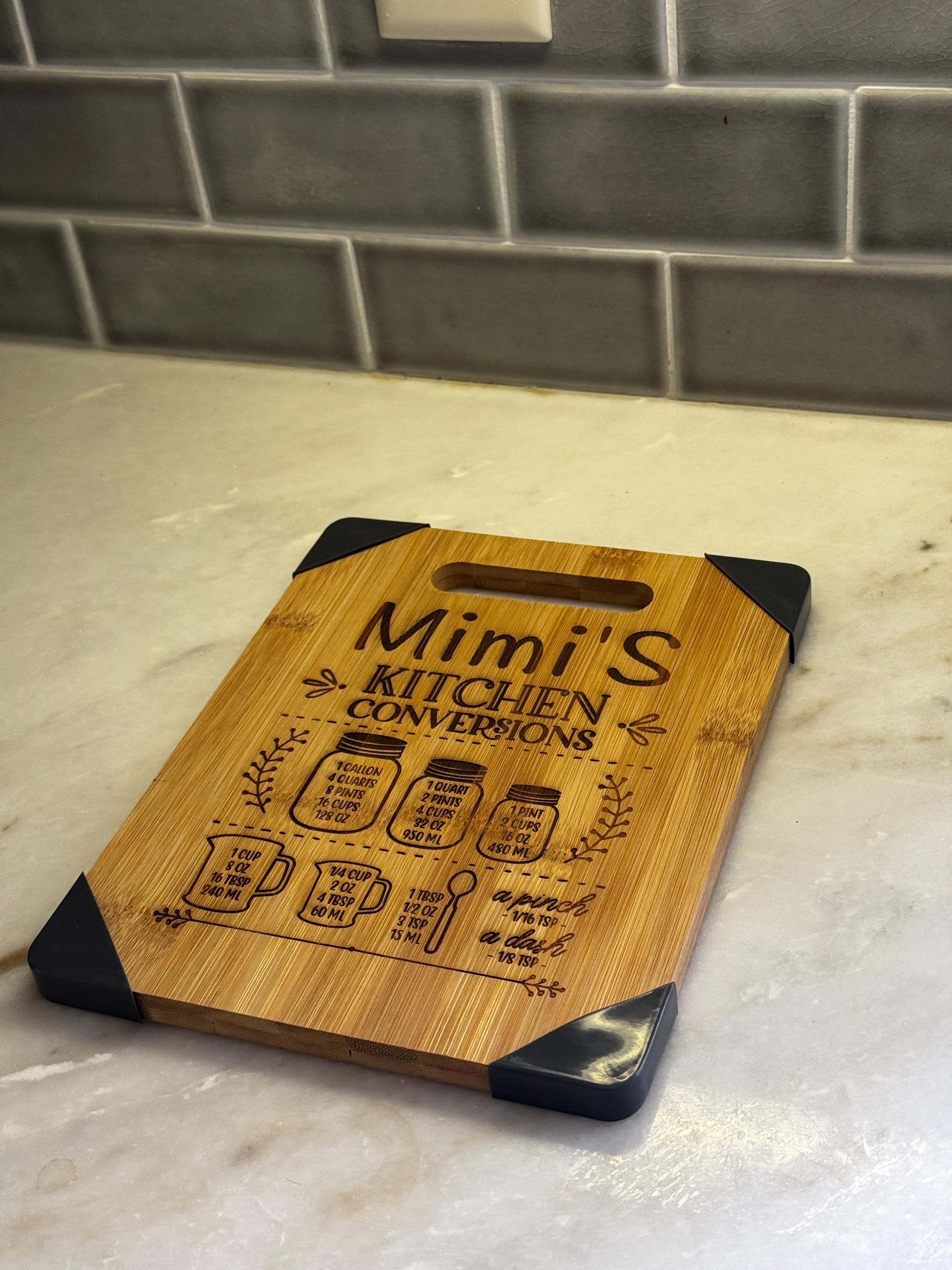 Customized Bamboo Cutting Board 8x10 - Nancy’s Custom Creations