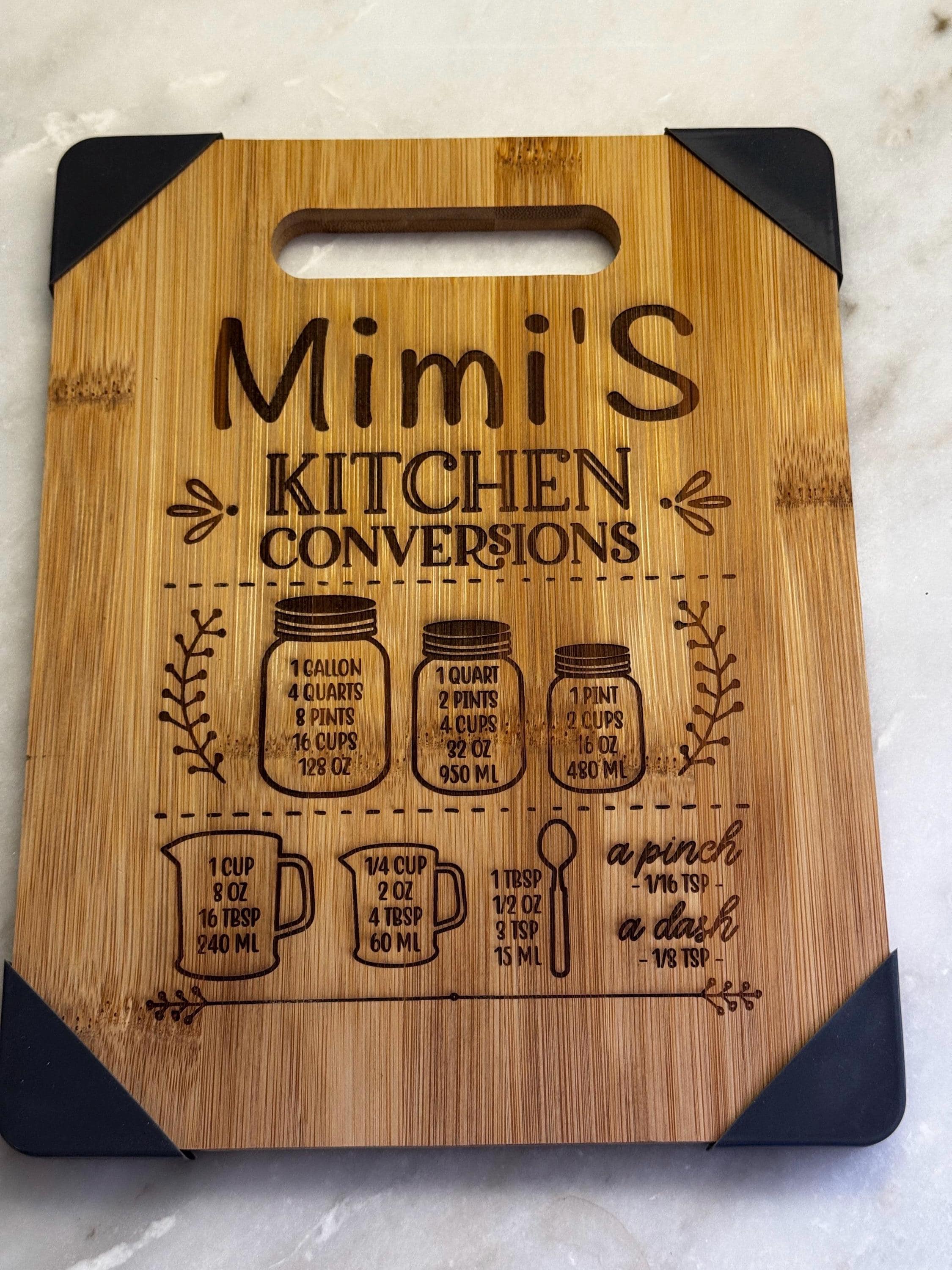 Customized Bamboo Cutting Board 8x10 - Nancy’s Custom Creations