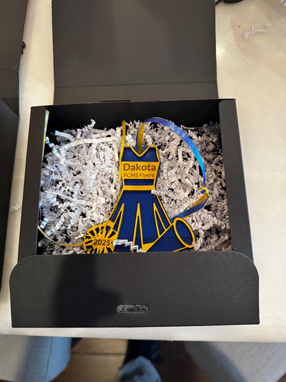 Christmas Ornament Cheerleader