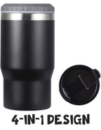 Happy Place Personalized 4-in-1 Stainless Steel Insulated Koozie