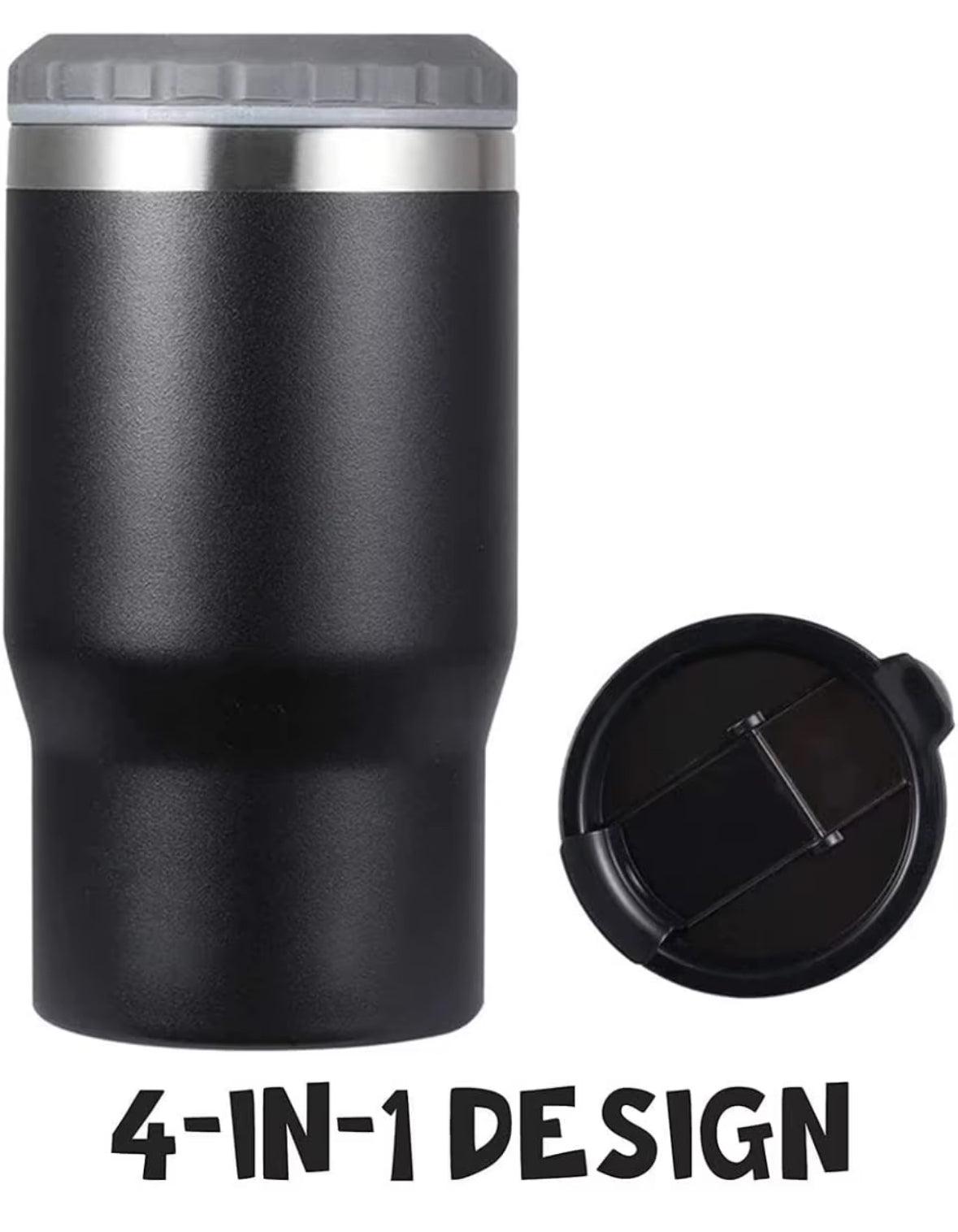 Personalized 4-in-1 Stainless Steel Insulated Koozie