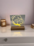 Georgia Bulldogs LED Night Light – Laser Engraved Acrylic Lamp | College Football Gift | Bulldog Desk Décor | Sports Fan Gift