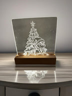 The Grinch Christmas Night Light – Laser Engraved Acrylic LED Lamp | Holiday Decor | Grinch Gift | Custom Christmas Lig