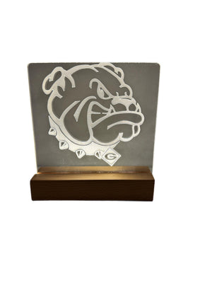 Georgia Bulldogs Laser-Engraved LED Night Light