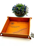 Leatherette Key Tray – 6” x 6”