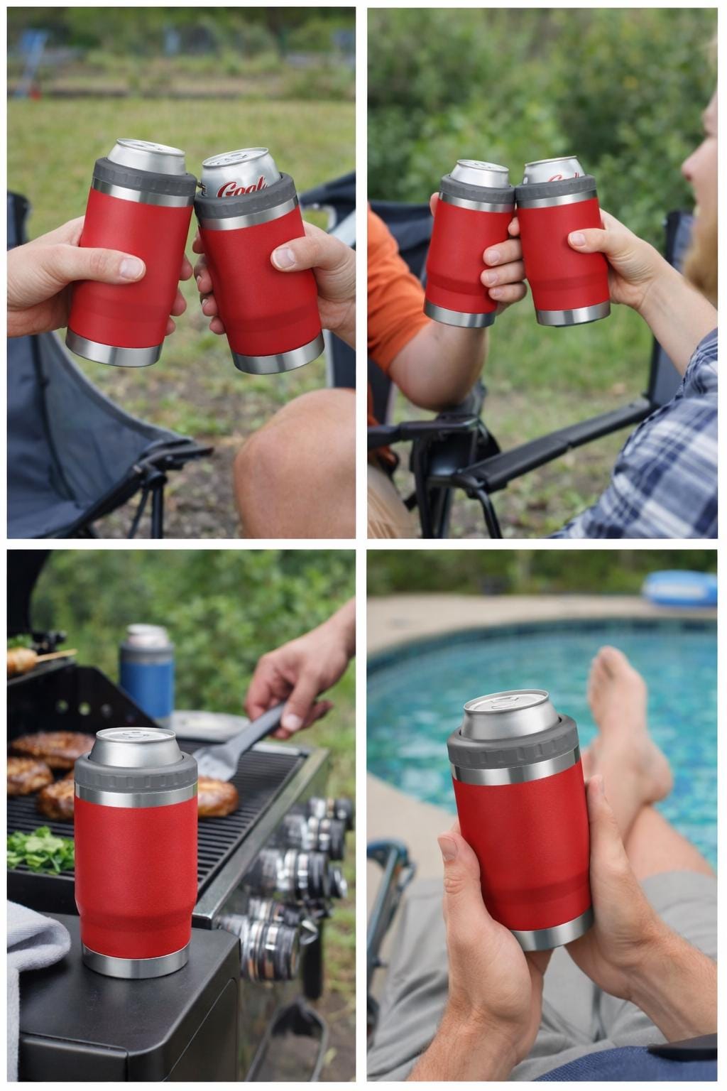 Personalized 4-in-1 Stainless Steel Insulated Koozie