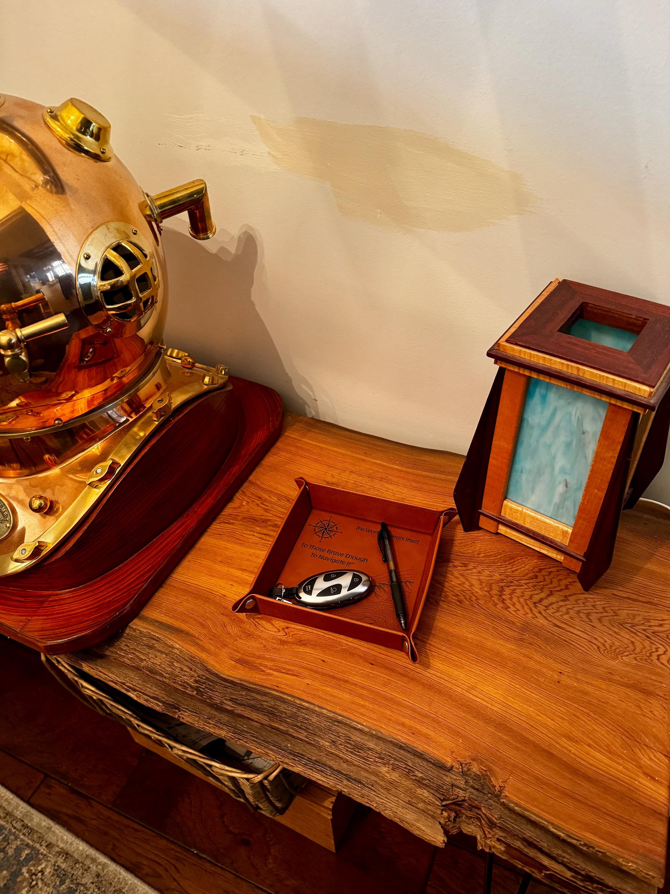 Leatherette Key Tray – 6” x 6”