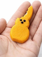 Funny Bite Peep Keychain | 3D Printed Bunny Keyring | Cute Easter Charm | Unique Plastic Keychain Gift