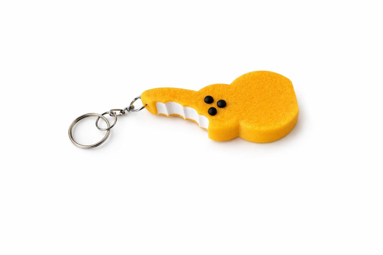 Funny Bite Peep Keychain | 3D Printed Bunny Keyring | Cute Easter Charm | Unique Plastic Keychain Gift