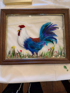 Captivated rooster