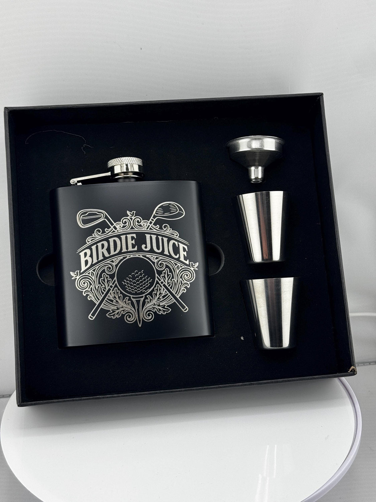 Birdie Juice Personalized Flask Gift Set