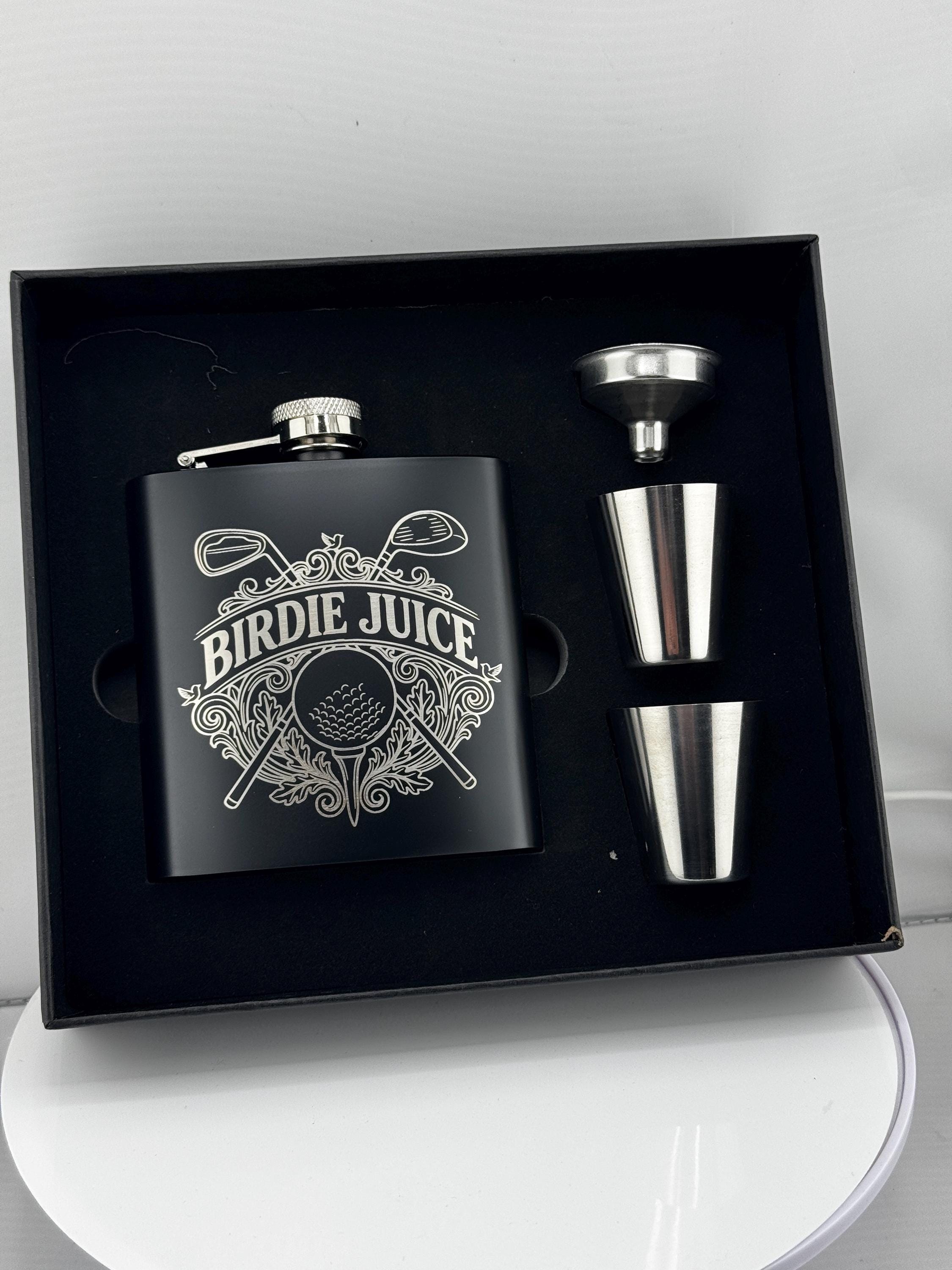 Birdie Juice Personalized Flask Gift Set
