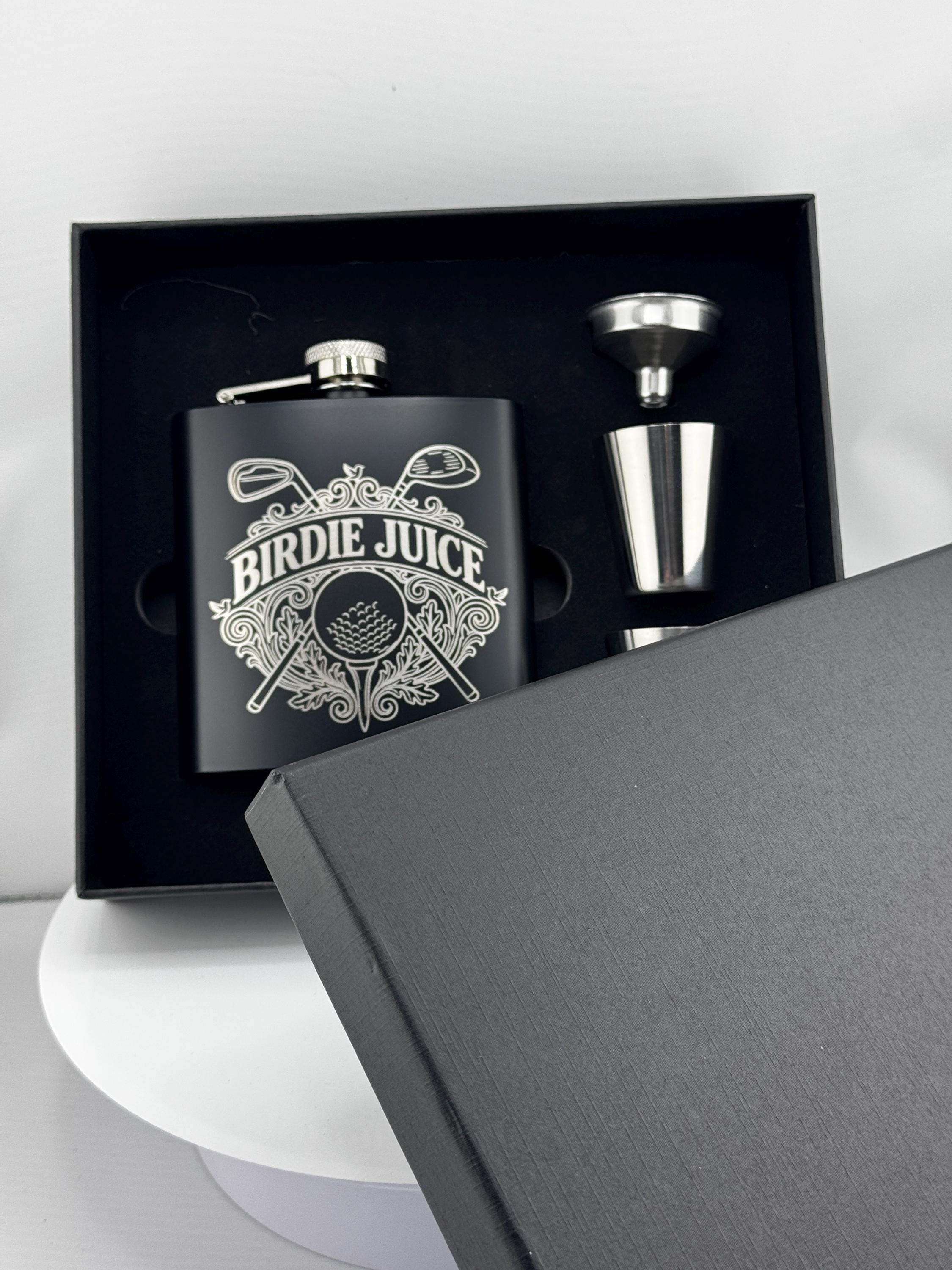 Birdie Juice Personalized Flask Gift Set