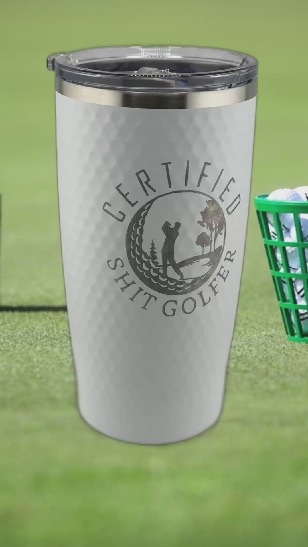 Dimpled Golf Tumbler